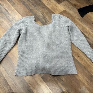 American Eagle Outfitters Gray Crew Neck Sweater